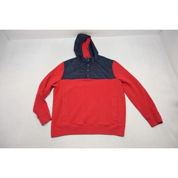 Nautica Hoodie Jacket Snap Neck Sailing Red Long Sleve Size XL - Picture 5 of 11